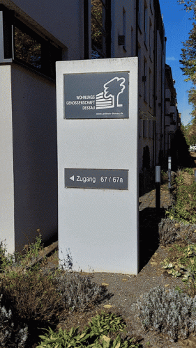 Leuchtpanel für Wohnungsgenossenschaft Dessau e.G.