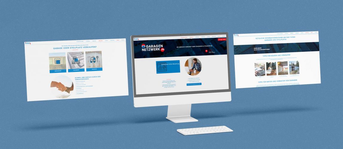 Netzwerk Webseite für Garagen Netzwerk GmbH Dessau-Roßlau