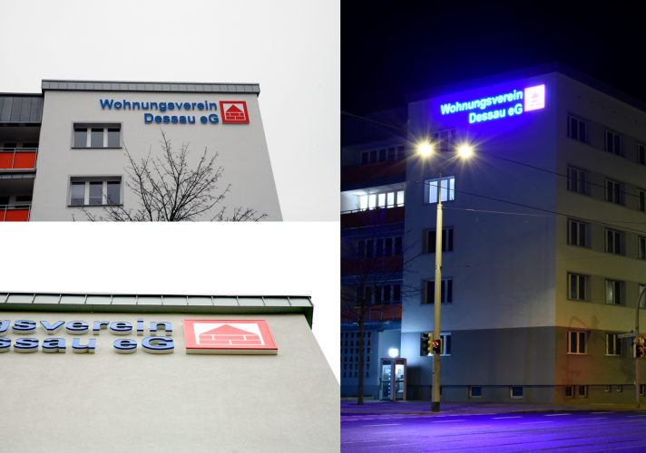 Werbeanlage Wohnungsverein Dessau eG