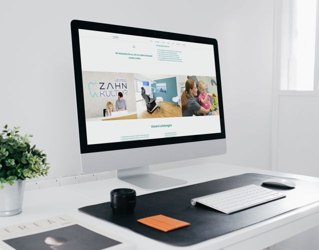 Webseite für Zahnkultur Leipzig Dr. Huß & Fürtig in Leipzig