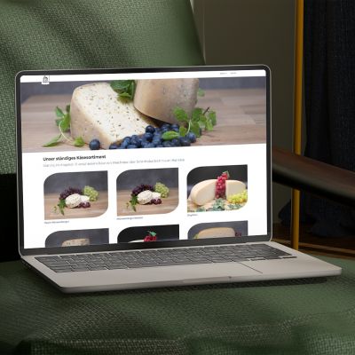 Produktwebseite Elbkäserei Vockerode