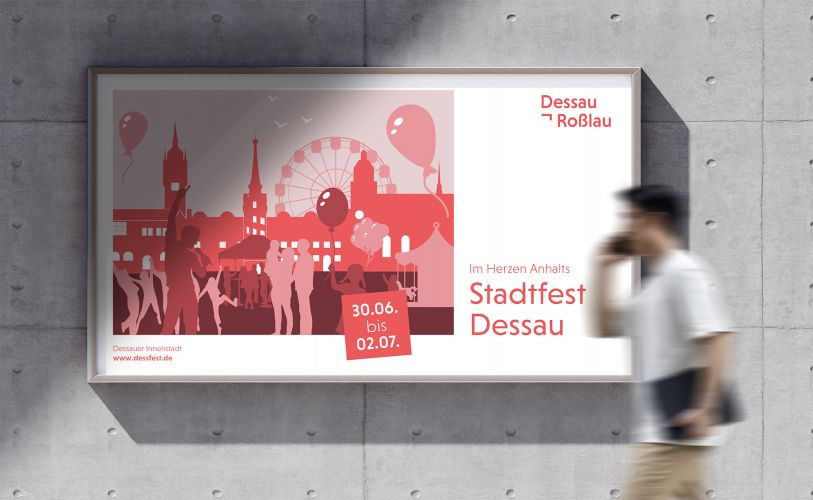 Illustration für das Stadtfest Dessau