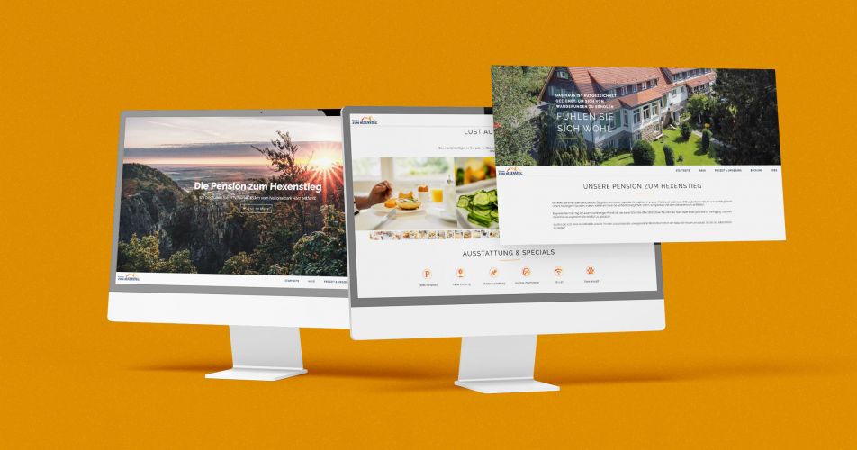 Webseite mit Wanderkarten Pension zum Hexenstieg Schierke (Sachsen-Anhalt)