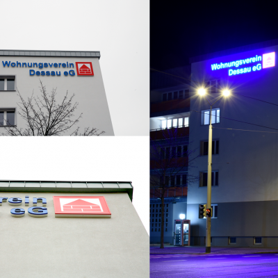 Werbeanlage Wohnungsverein Dessau eG