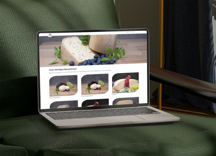 Produktwebseite Elbkäserei Vockerode