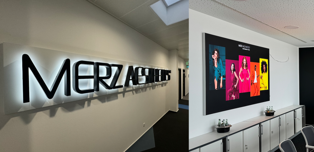 Leuchtwerbung Merz Aesthetics Dessau-Roßlau