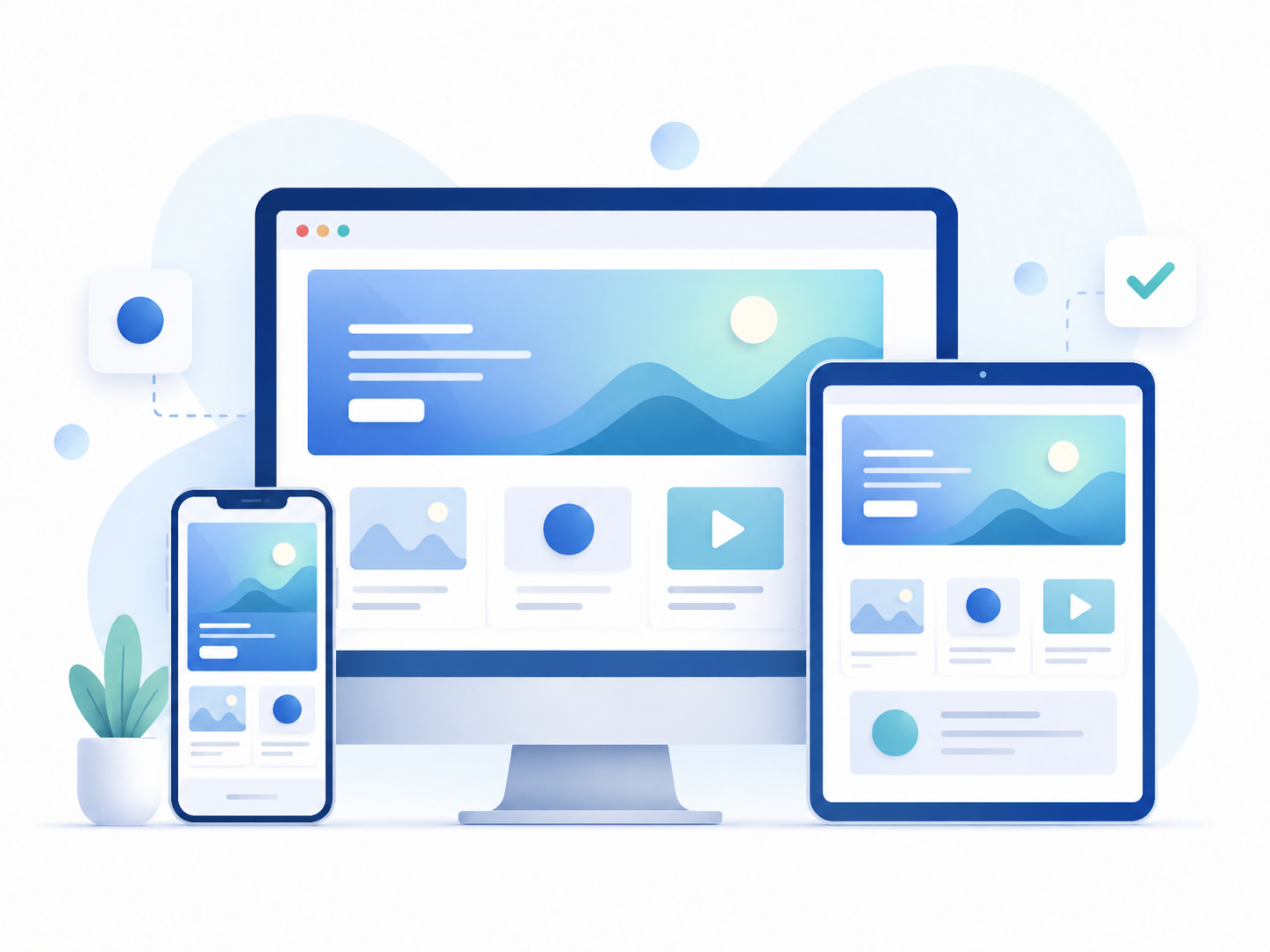 Gestaltung für Desktop, Tablet und Smartphone
